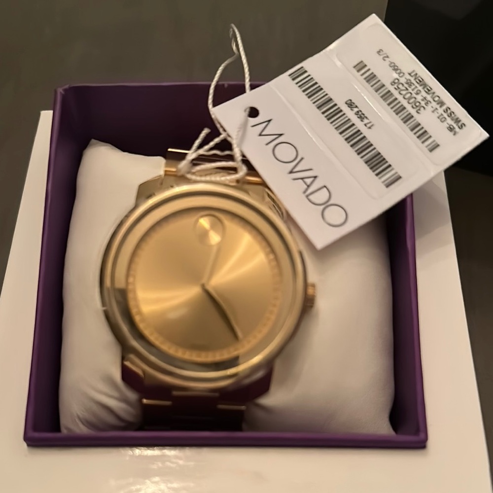 Movado Bold Gold Watch